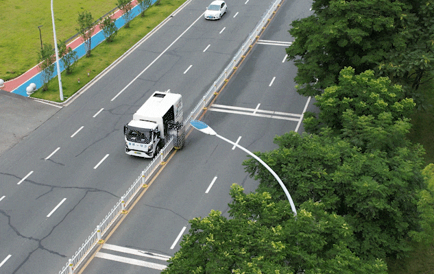 guardrail cleaning vehicle